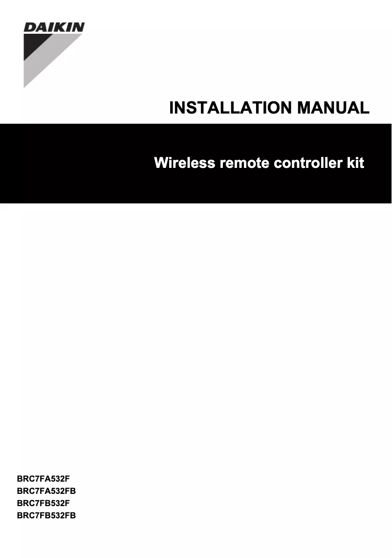 Imagen de la primera página del manual del dispositivo BRC7FB532F