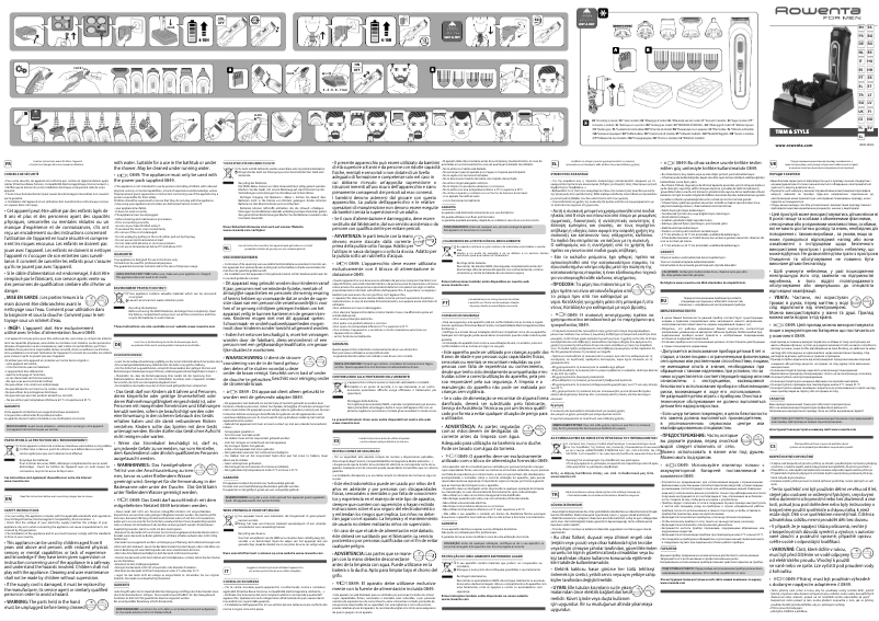 Página nº 1 - Manual de usuario Rowenta Trim & Style TN9130