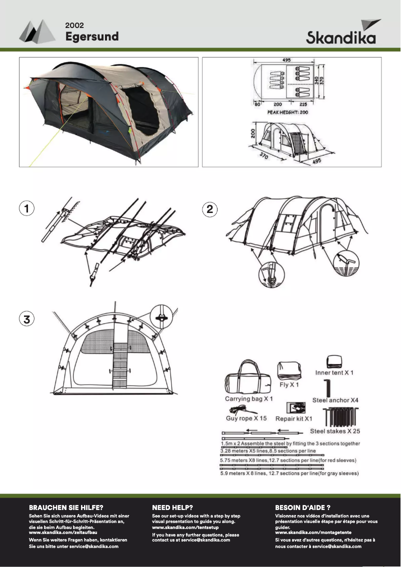 Imagen de la primera página del manual del dispositivo Egersund