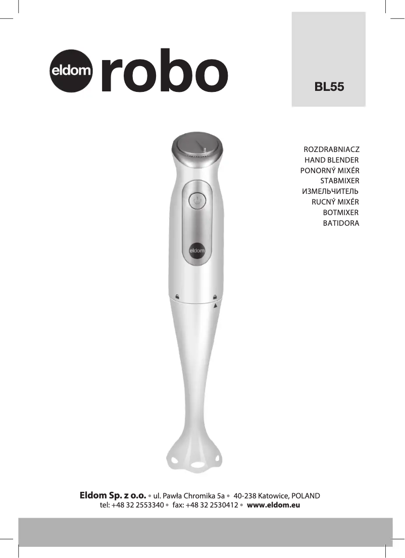 Página 1 del manual Manual de usuario Eldom Robo BL55