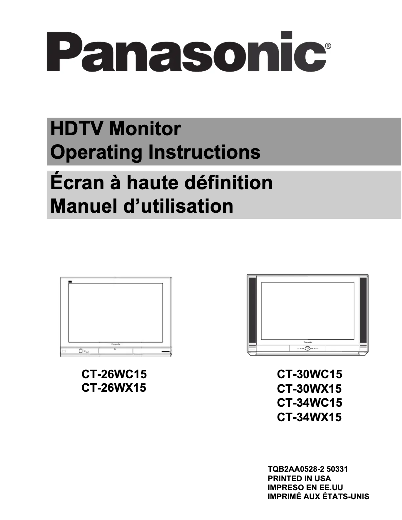 Imagen de la primera página del manual del dispositivo CT-27SL14