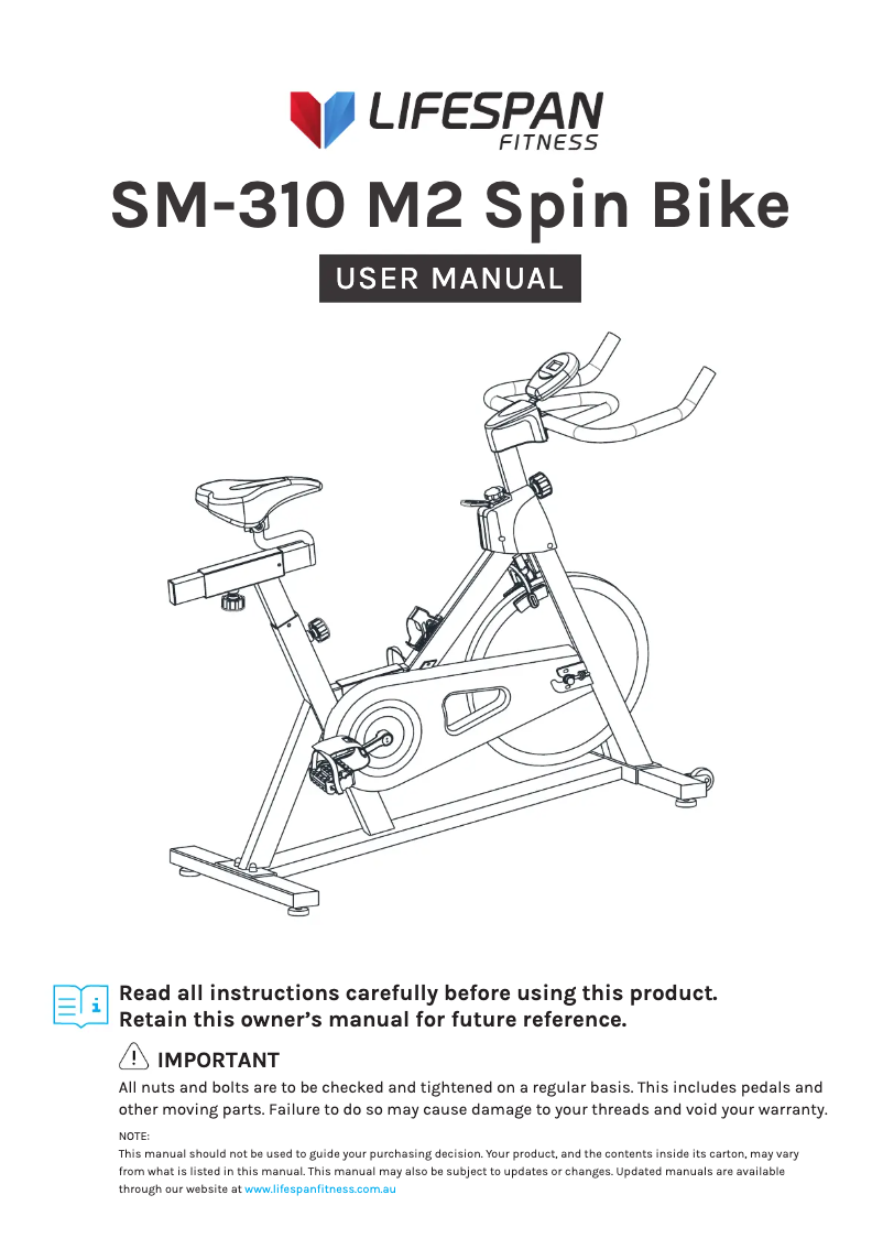 Imagen de la primera página del manual del dispositivo SP-310 M2