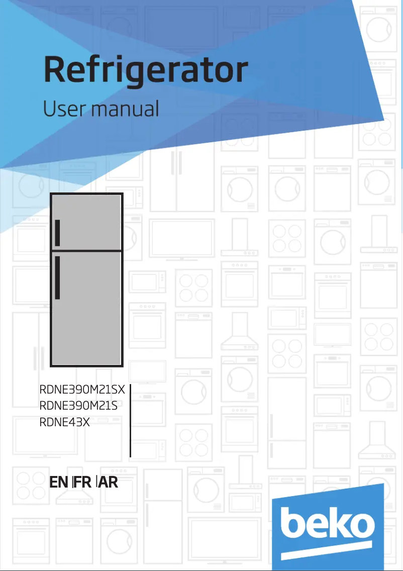 Imagen de la primera página del manual del dispositivo RDNE43X