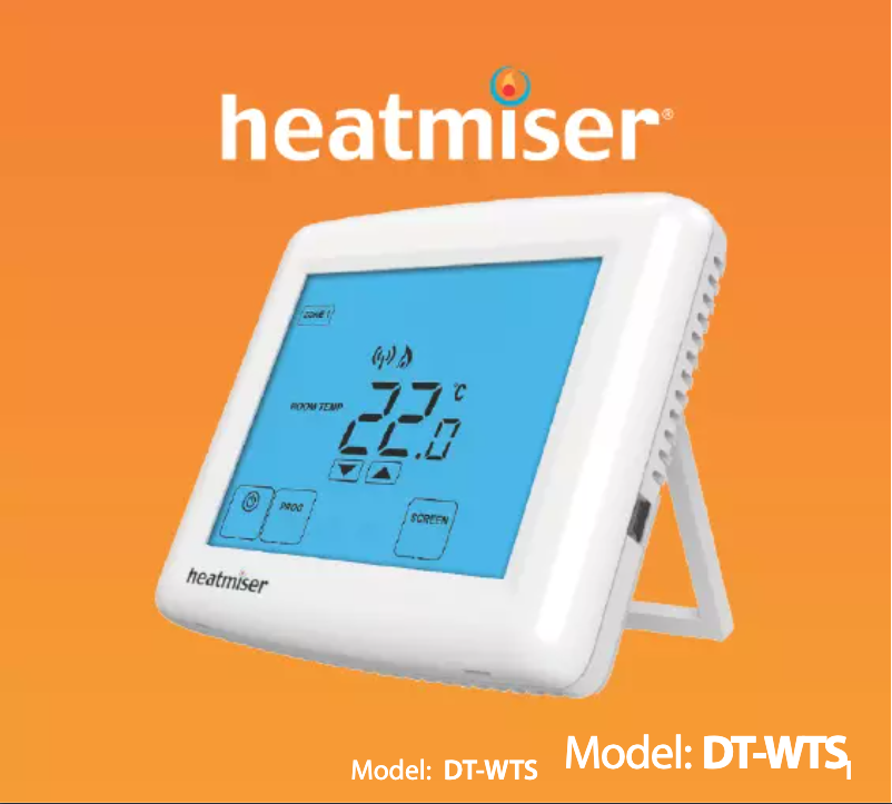 Página 1 del manual Manual de usuario Heatmiser DT-WTS