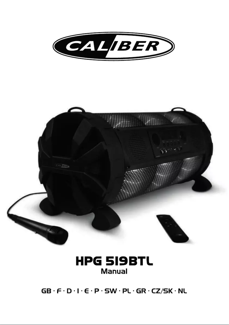 Imagen de la primera página del manual del dispositivo HPG519BTL