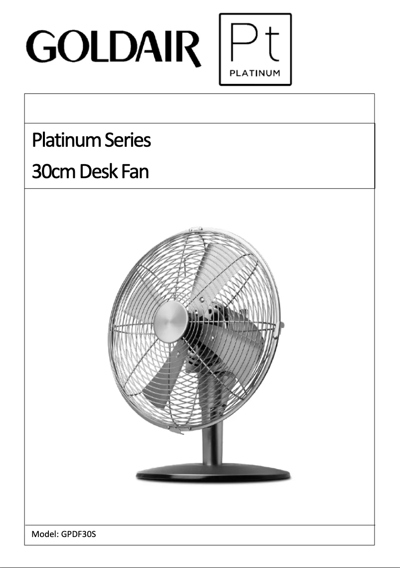 Imagen de la primera página del manual del dispositivo GPDF30S