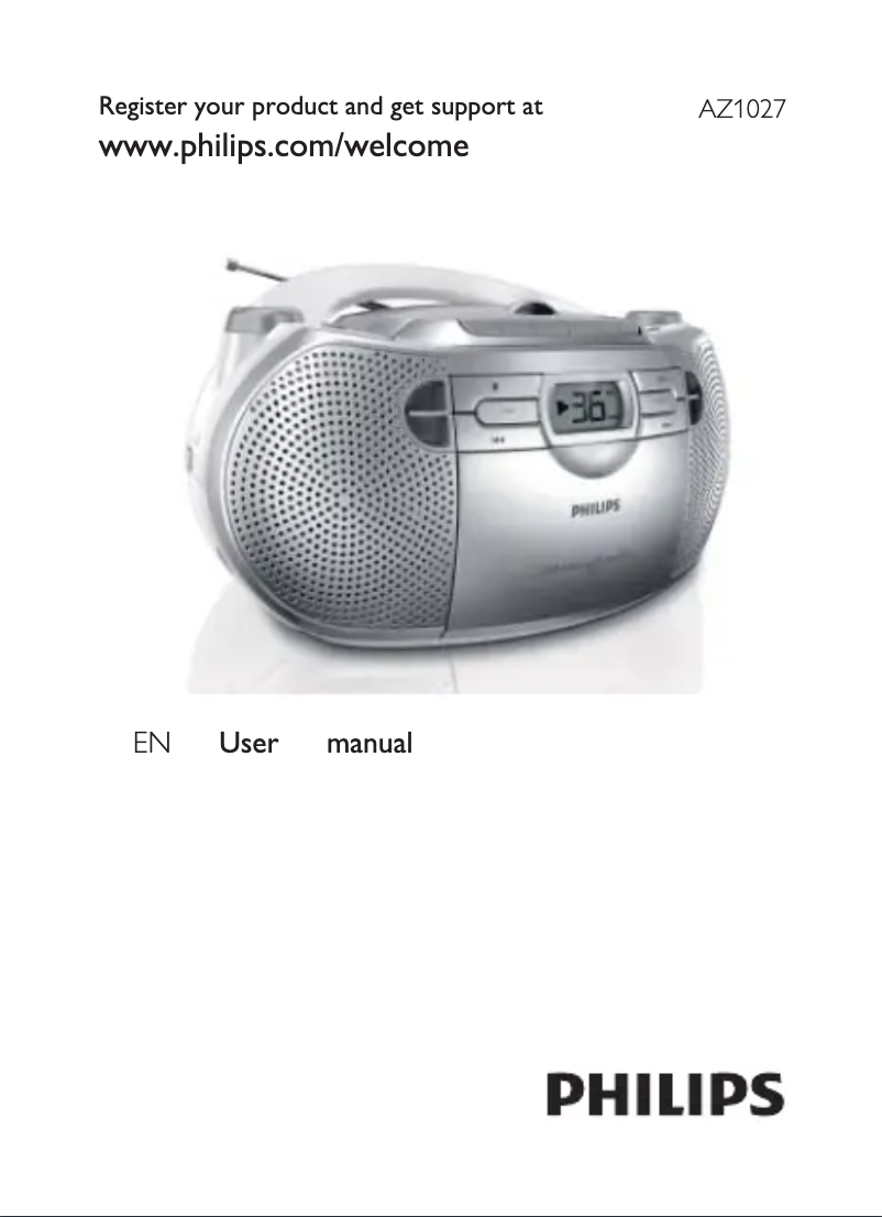 Página 1 del manual Manual de usuario Philips AZ1027