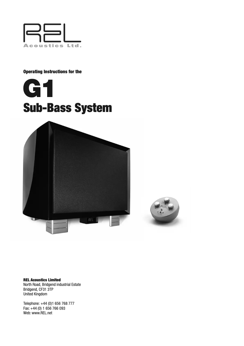 Imagen de la primera página del manual del dispositivo G1