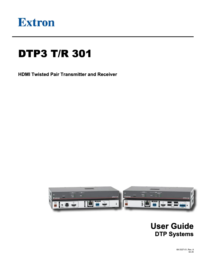 Imagen de la primera página del manual del dispositivo DTP3 R 301