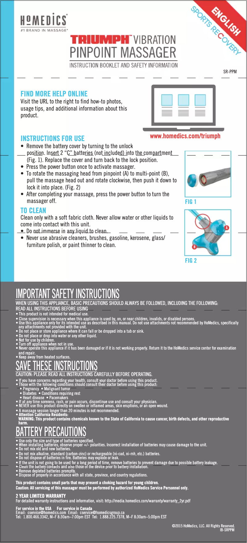 Imagen de la primera página del manual del dispositivo SR-PPM