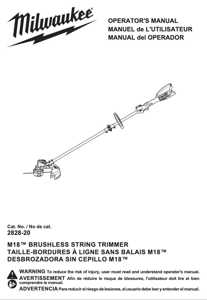 Imagen de la primera página del manual del dispositivo 2828-20