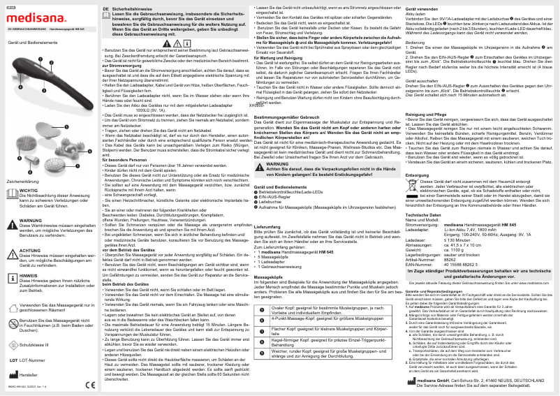 Página nº 1 - Manual de usuario Medisana HM 645