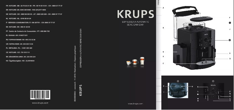 Página 1 del manual Manual de usuario Krups Essential Roma EA81P8