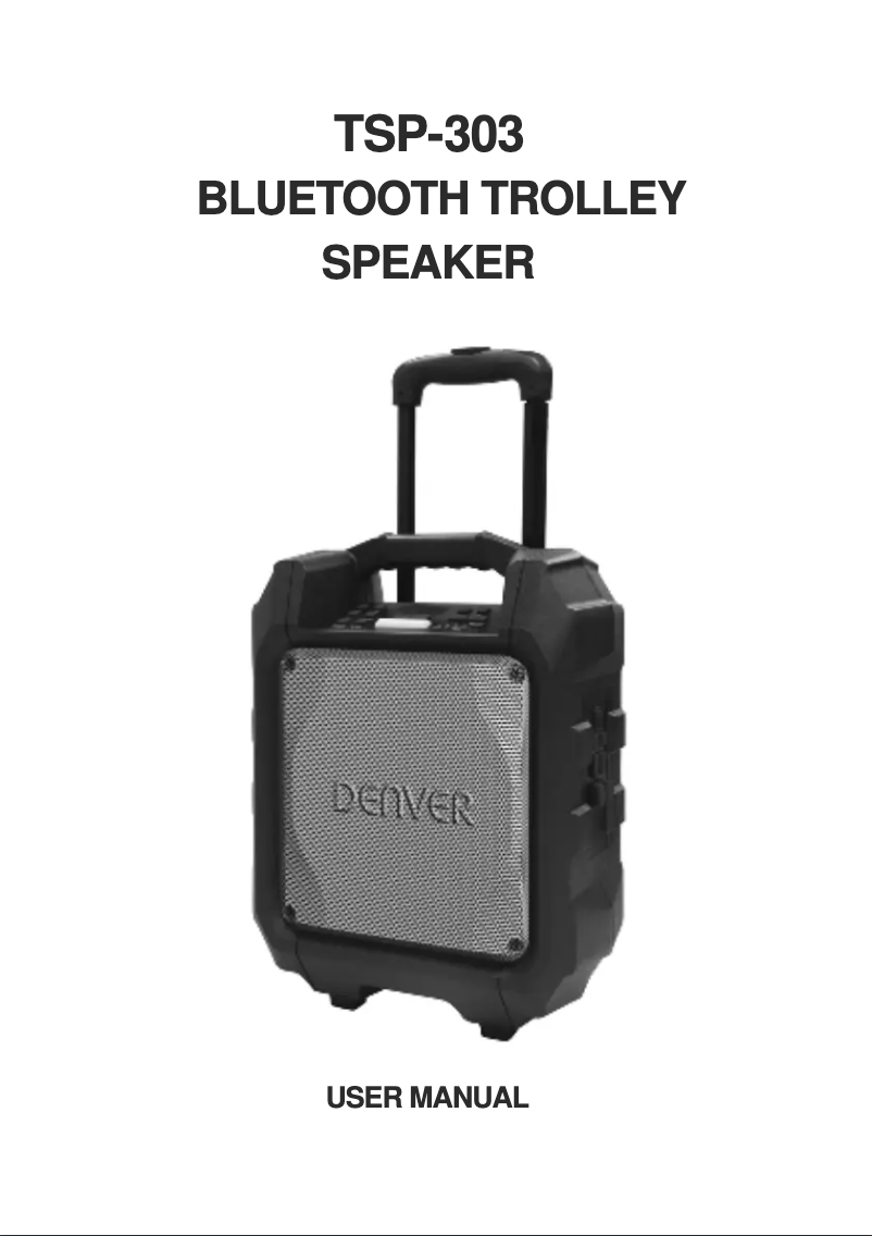 Página 1 del manual Manual de usuario Denver TSP-303