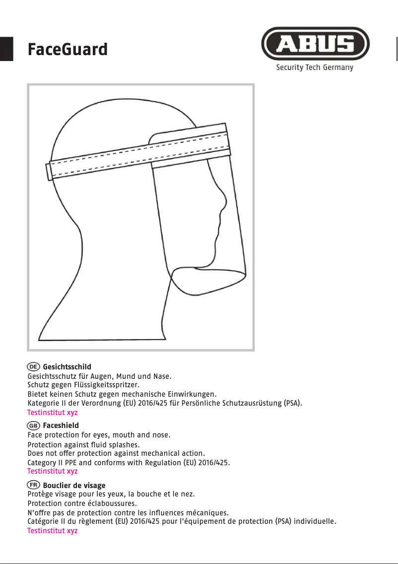 Página 1 del manual Manual de usuario Abus FaceGuard