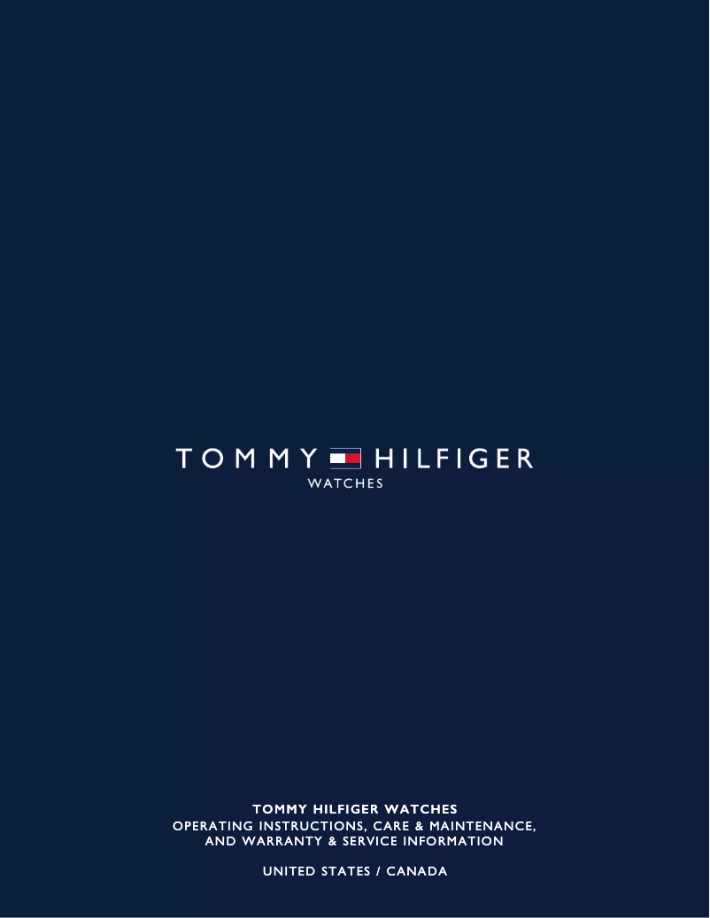 Página 1 del manual Manual de usuario Tommy Hilfiger TH24/7