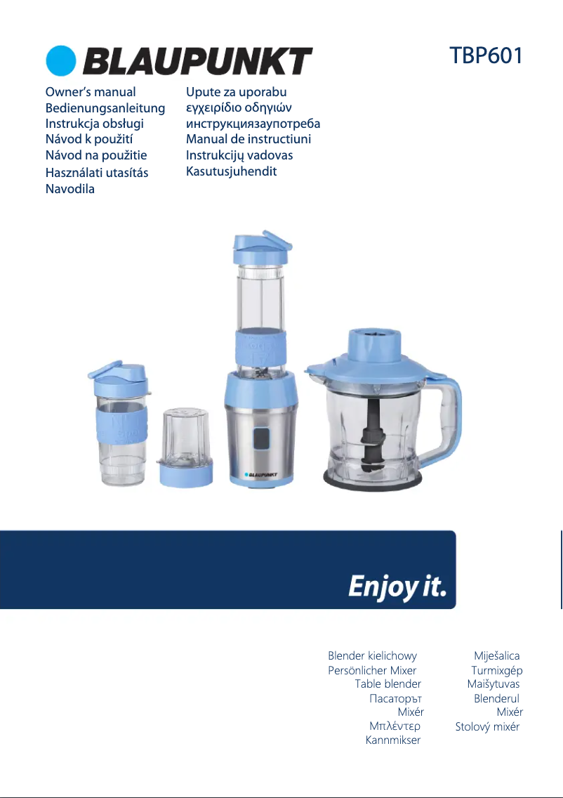 Página 1 del manual Manual de usuario Blaupunkt TBP601