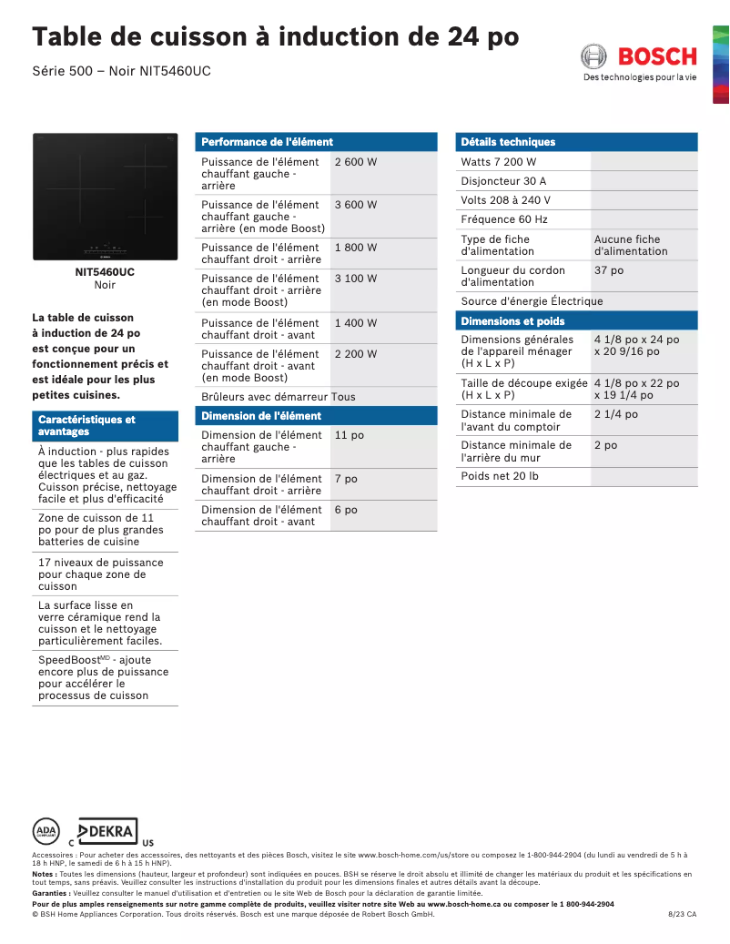 Imagen de la primera página del manual del dispositivo NIT5460UC