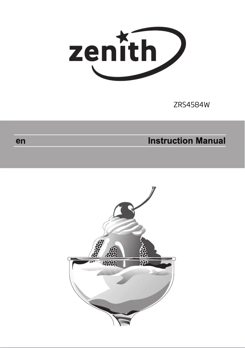 Página 1 del manual Manual de usuario Zenith ZRS4584W