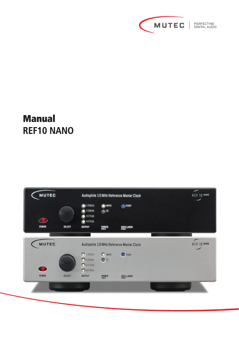 Página 1 del manual Manual de usuario Mutec REF10 NANO