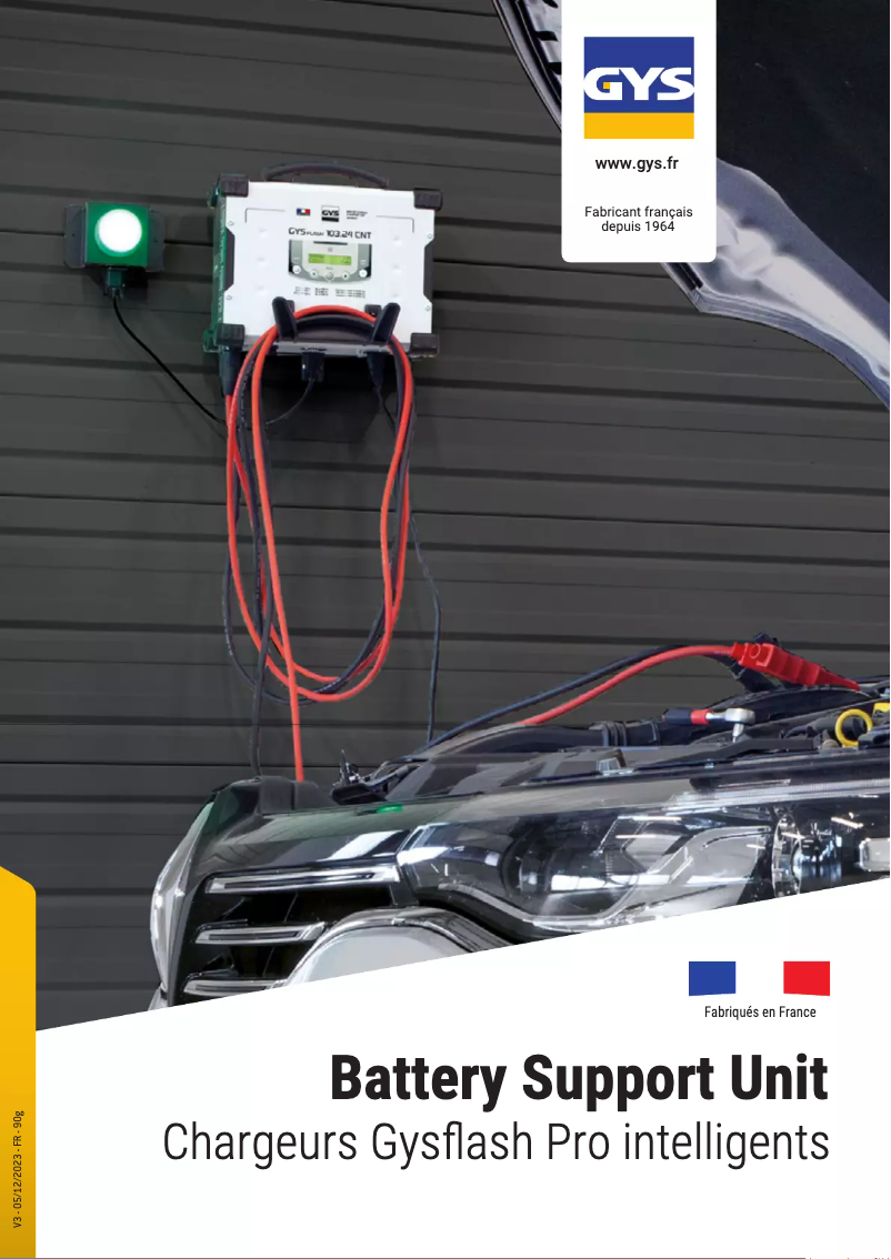 Imagen de la primera página del manual del dispositivo Gysflash 53.24 CNT FV