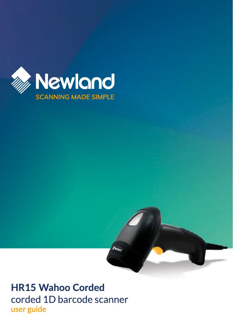 Página nº 1 - Manual de usuario Newland HR15 Wahoo Corded