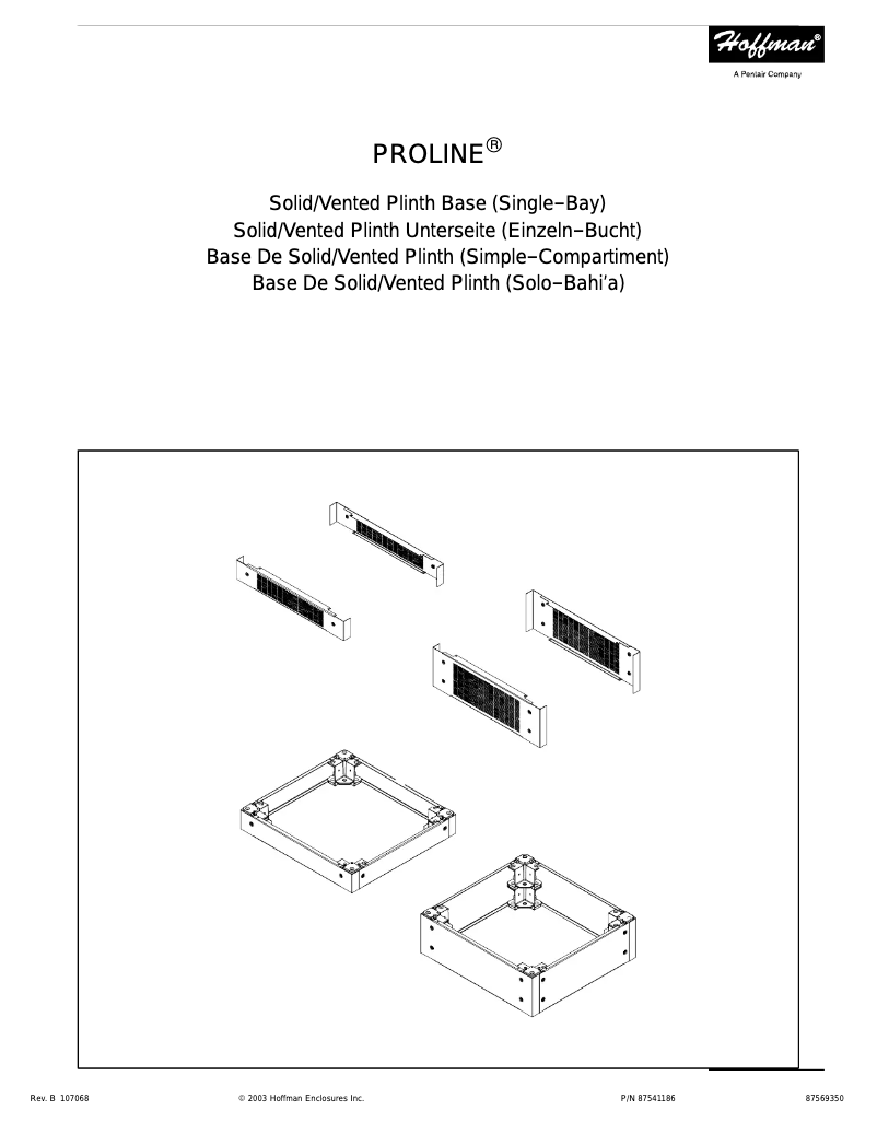 Página nº 1 - Manual de usuario Hoffman PPB1104
