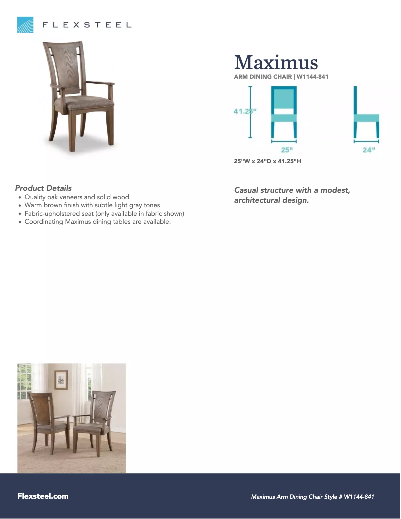 Página 1 del manual Manual de usuario Flexsteel Maximus W1144-841