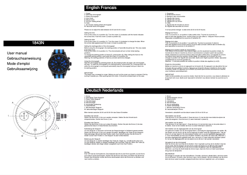 Página 1 del manual Manual de usuario Davis Aviamatic 1843