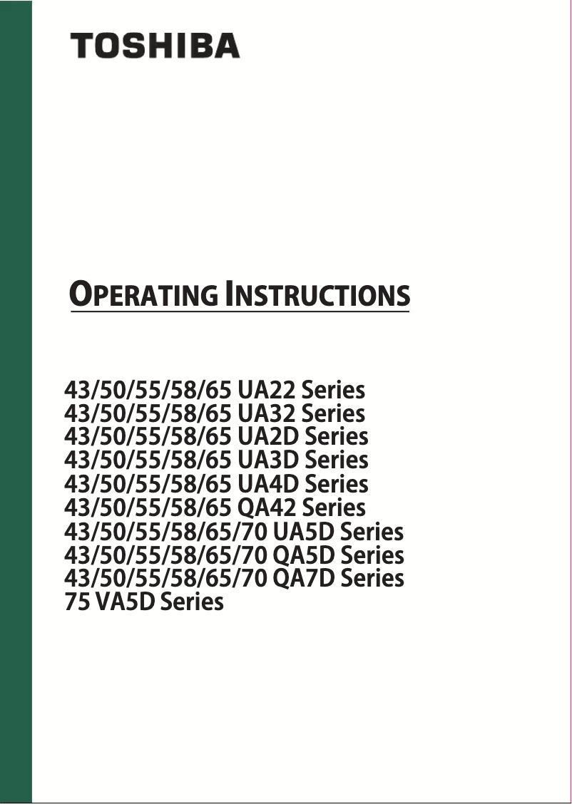 Imagen de la primera página del manual del dispositivo 50QA7D63DG