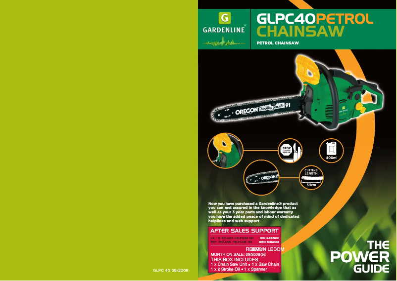 Imagen de la primera página del manual del dispositivo GLPC 40