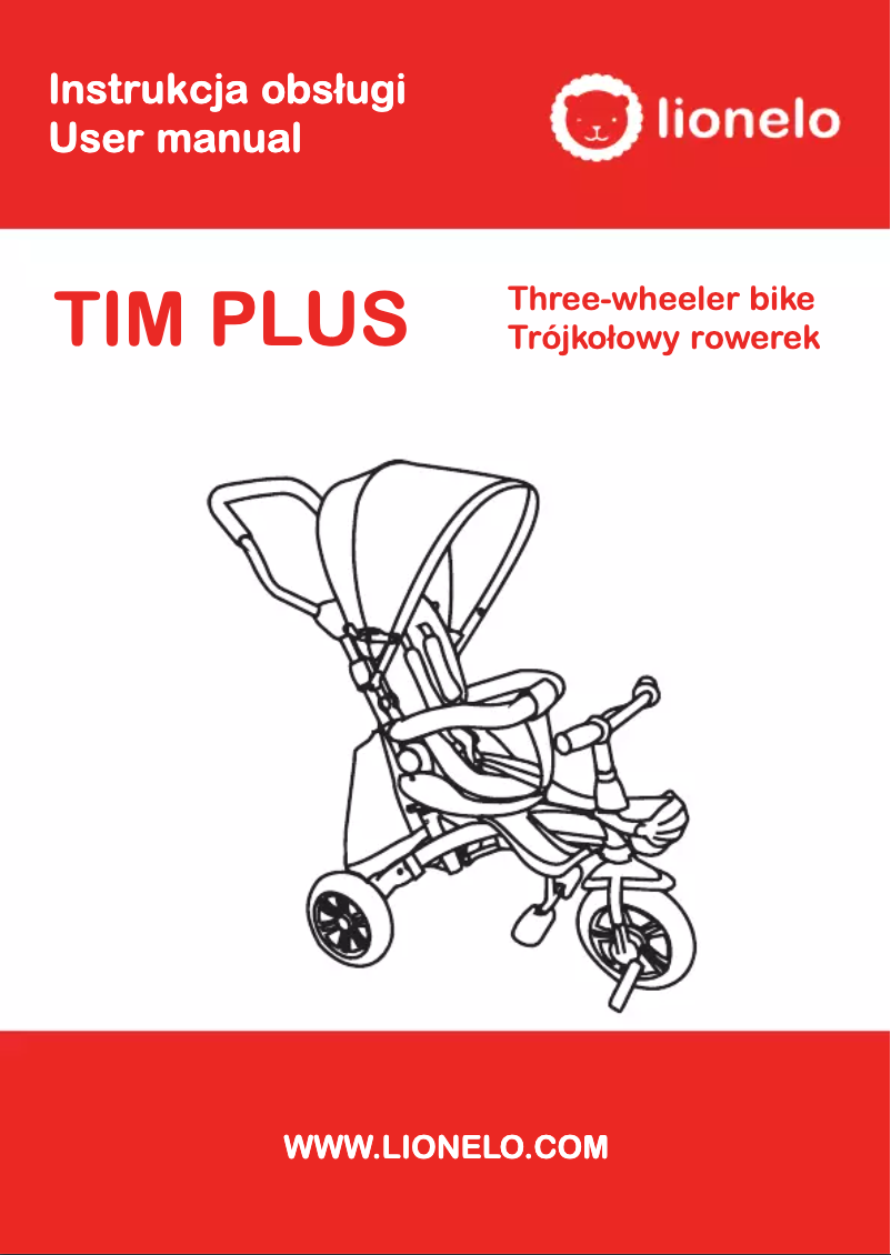 Página 1 del manual Manual de usuario Lionelo Tim Plus