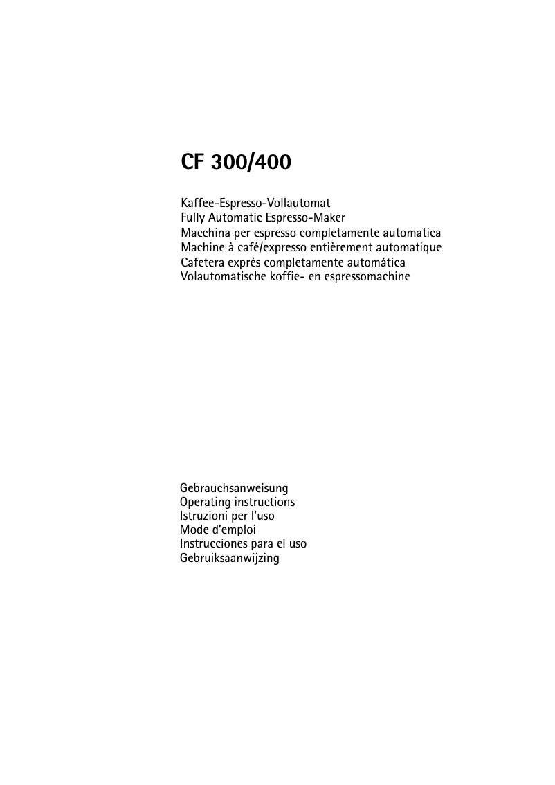 Imagen de la primera página del manual del dispositivo CaFamosa CF 400