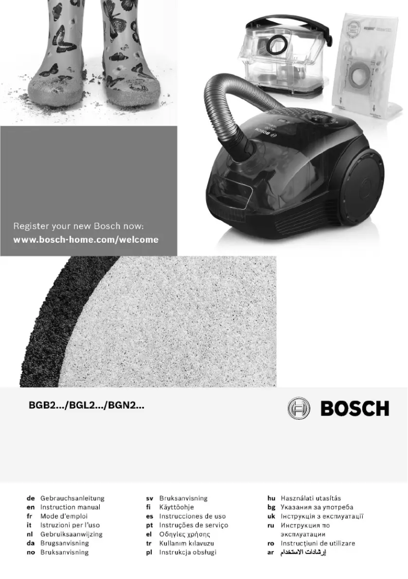 Página 1 del manual Manual de usuario Bosch BGL2B1028