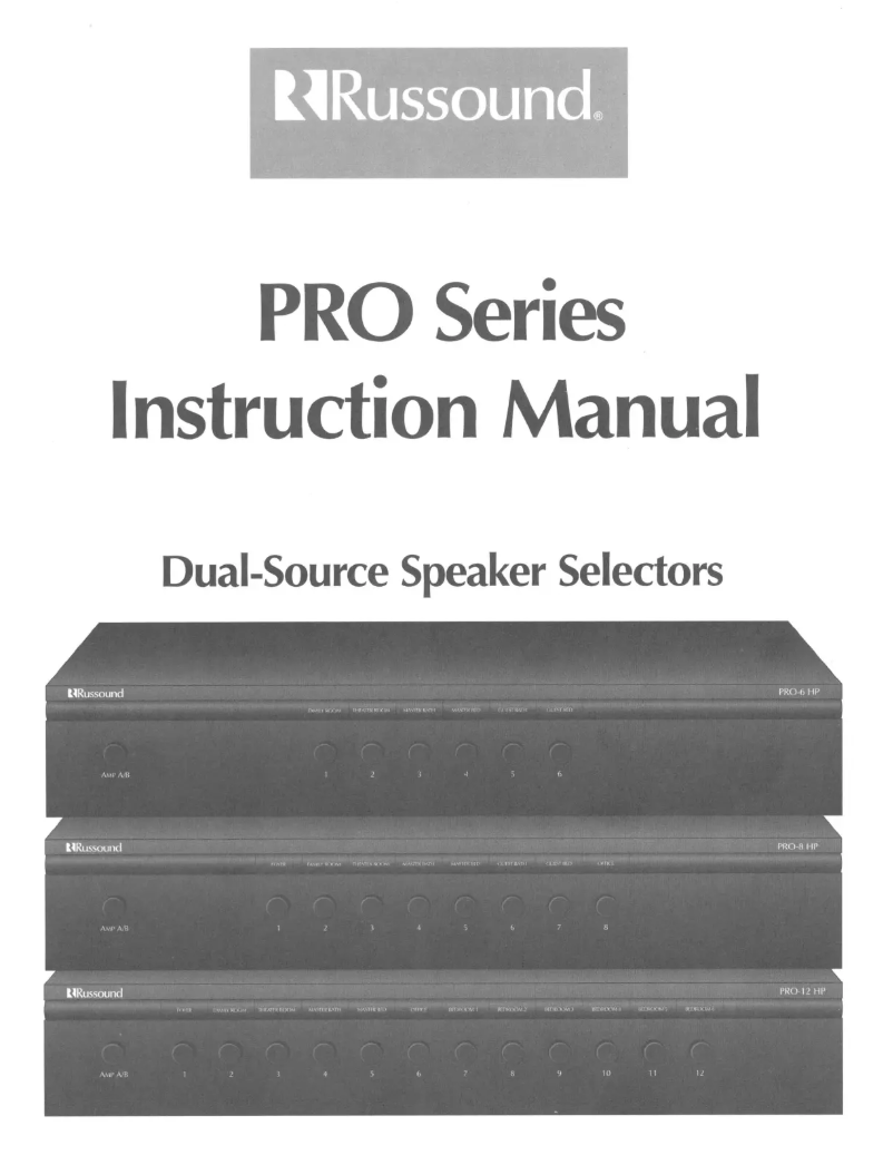 Imagen de la primera página del manual del dispositivo PRO-12HP