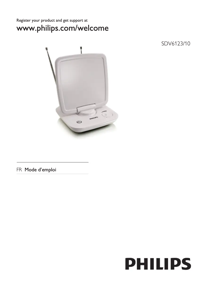 Página 1 del manual Manual de usuario Philips SDV6123