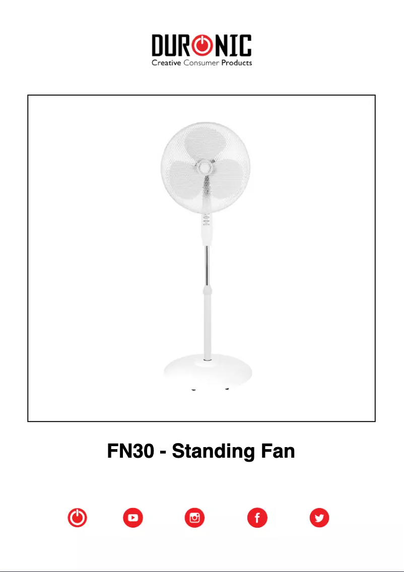 Página 1 del manual Manual de usuario Duronic FN30