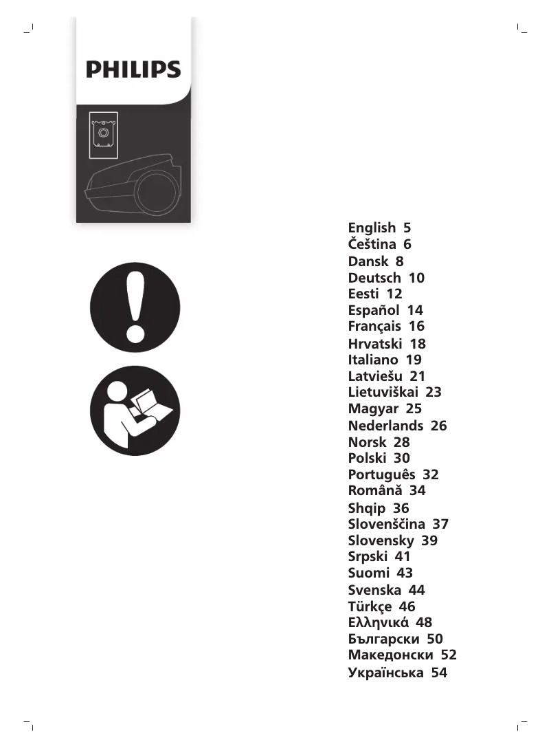Página 1 del manual Manual de usuario Philips 8000 Series XD8152