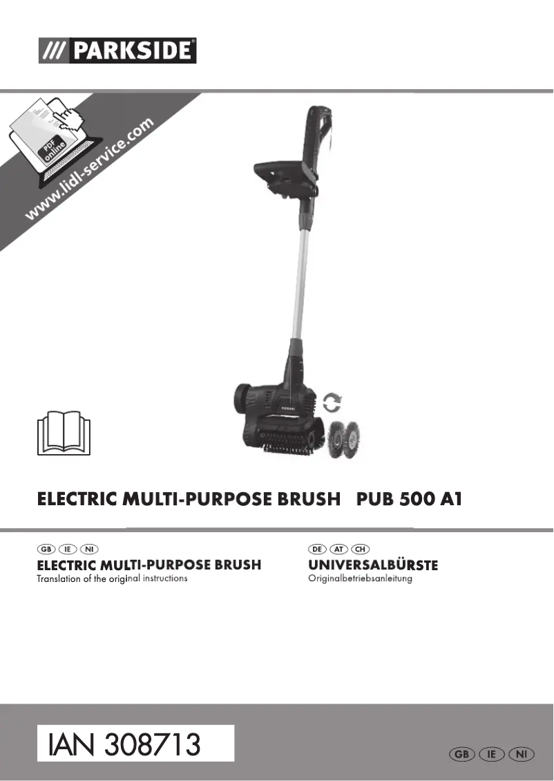 Imagen de la primera página del manual del dispositivo PUB 500 A1