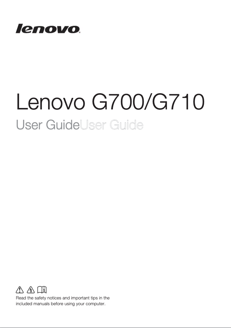 Imagen de la primera página del manual del dispositivo Essential G710g
