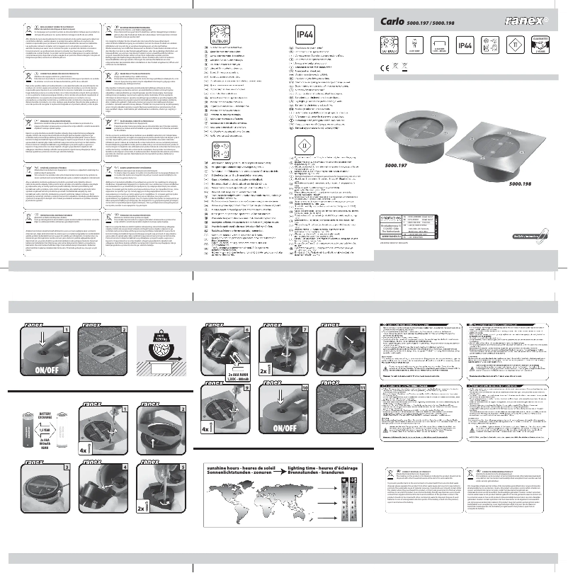Imagen de la primera página del manual del dispositivo Carlo 5000.198