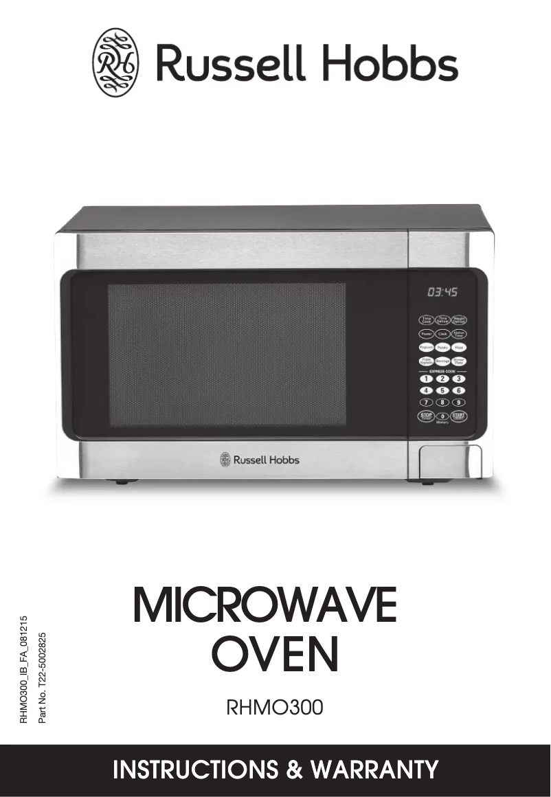 Imagen de la primera página del manual del dispositivo RHMO300