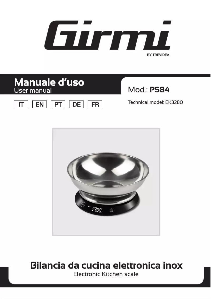 Página 1 del manual Manual de usuario Girmi PS84