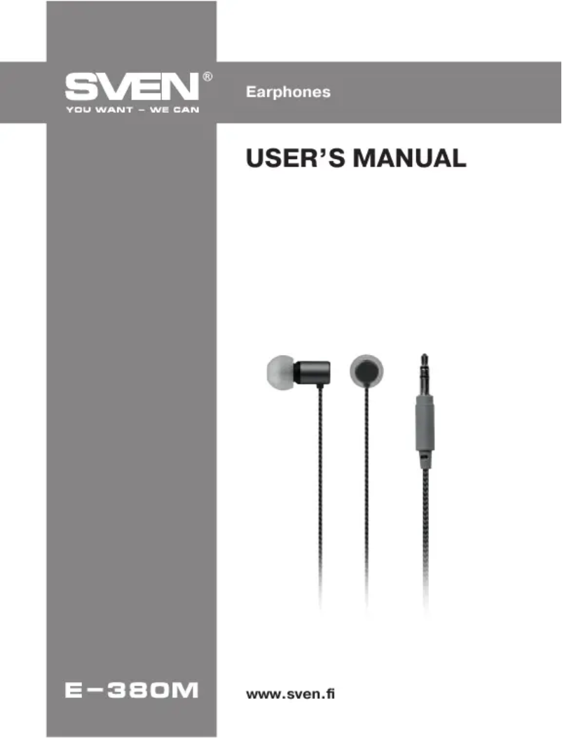 Imagen de la primera página del manual del dispositivo E-380M