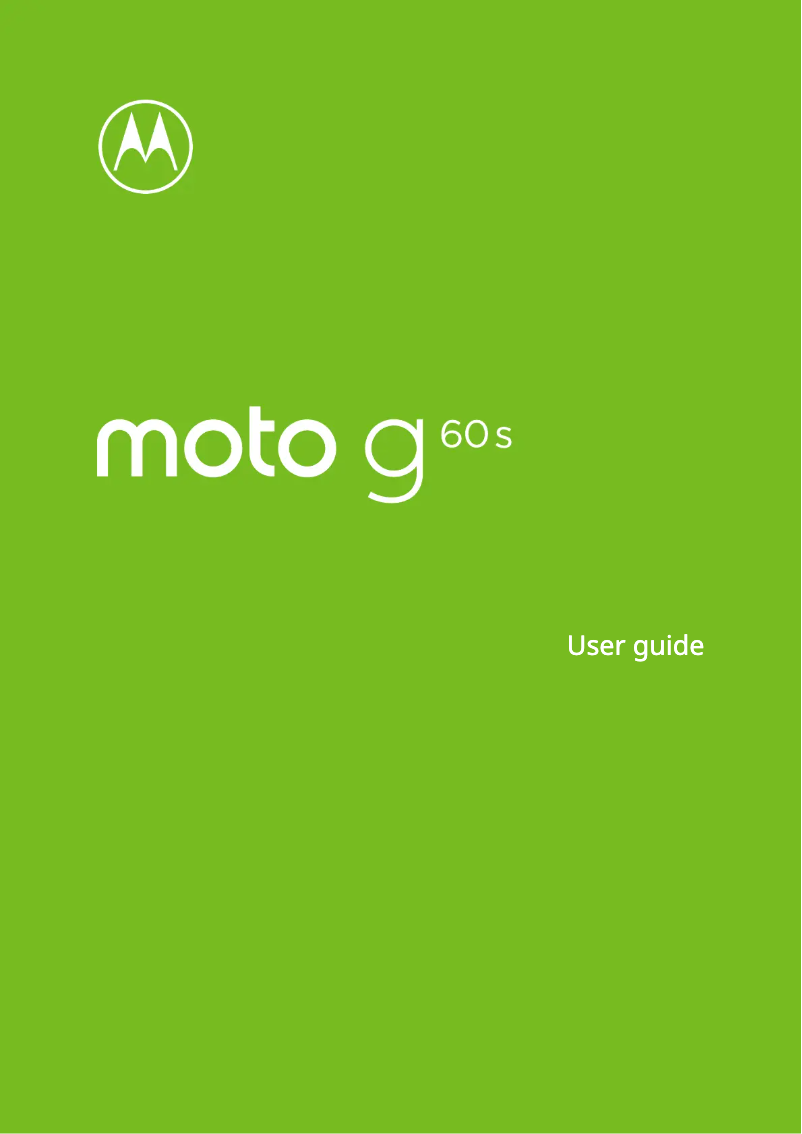 Página 1 del manual Manual de usuario Motorola Moto G60S
