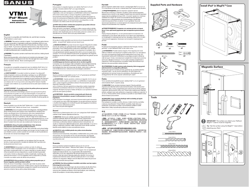 Imagen de la primera página del manual del dispositivo VTM1