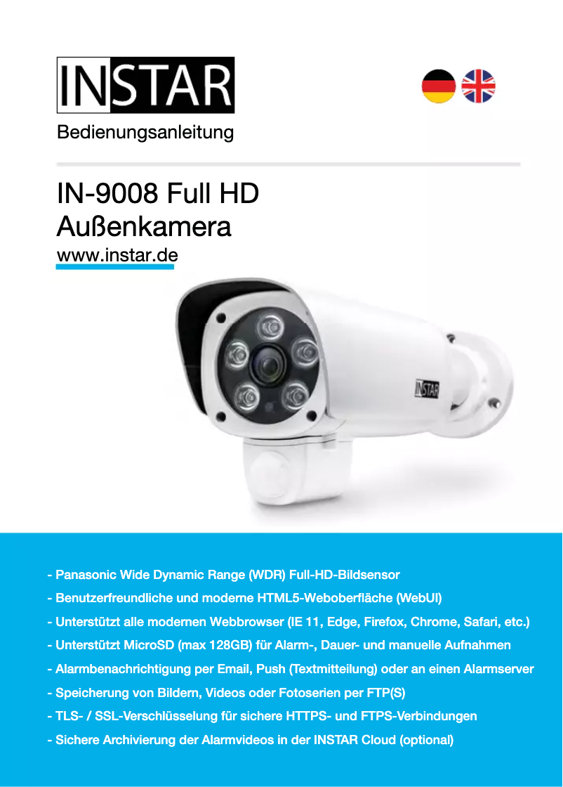 Imagen de la primera página del manual del dispositivo IN-9008