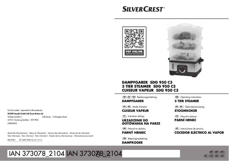 Página 1 del manual Manual de usuario SilverCrest SDG 950 C3