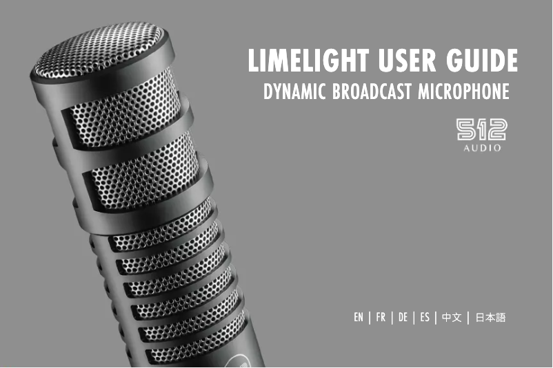 Imagen de la primera página del manual del dispositivo Limelight