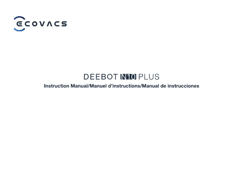 Imagen de la primera página del manual del dispositivo Deebot N10 Plus